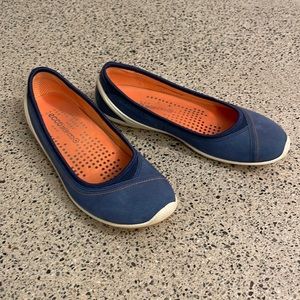 Ecco blue ballet flats size 39